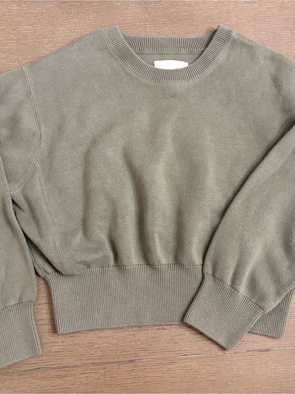 aerie Olive Crewneck Sweater
